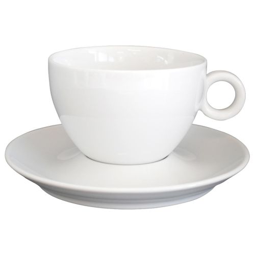 Bola Milchkaffeetassen weiß 28 cl. Set bedrucken